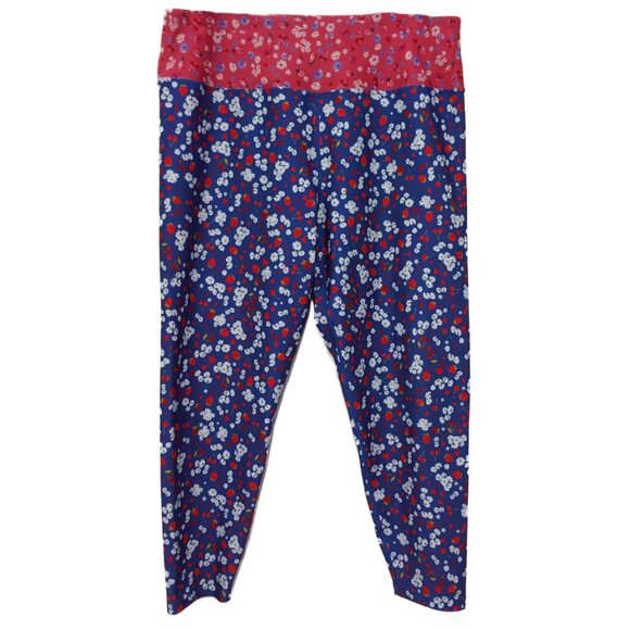 Anthropologie Kachel Leggings with Fruit Strawberries Cherries Flowers Print - Picture 3 of 9